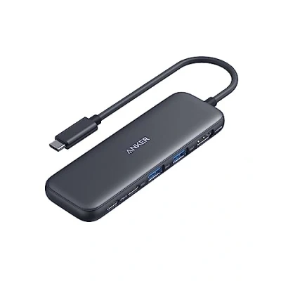 Afbeelding van Anker USB C hub, 332 hub (5 in 1) met 4K HDMI scherm, 5 Gbps datapoort en 2 A poorten voor MacBook Pro, Air, Dell XPS, Lenovo Thinkpad, HP laptops Meer