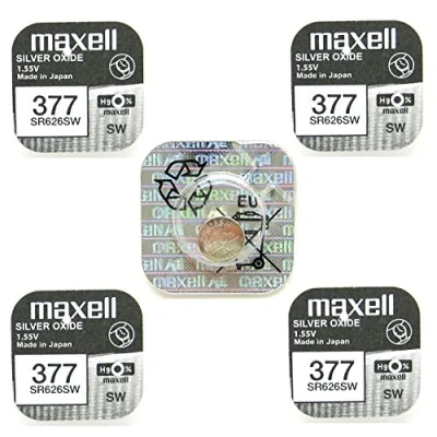 Afbeelding van MAXELL 395 / SR927SW zilveroxide knoopcel horlogebatterij 2 (twee) stuks