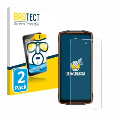 Afbeelding van BROTECT (2 Stuks) Schermbeschermer voor Blackview BV8200 Screen Protector Transparant