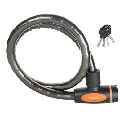 Afbeelding van Masterlock Fietsslot PanzR kabelslot 18 mm x 1.000 grijs