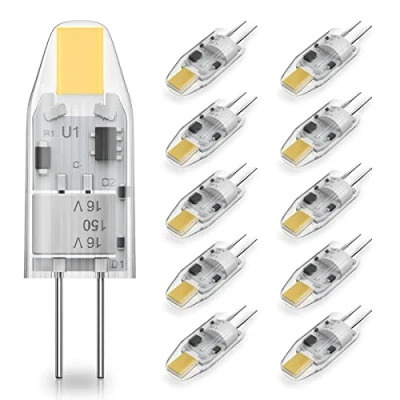 Afbeelding van RuLEDne G4 LED lamp 1W 1,5W 120 lumen 4000K neutraal wit lampen, AC/DC 12V mini komt overeen met 10W 15W halogeenlamp niet dimbaar geen flikkeren 10 stuks