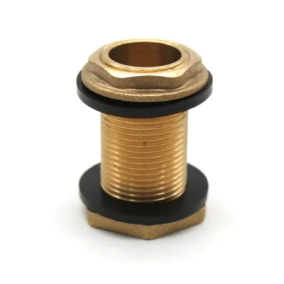 Afbeelding van DOJABarcelona Doorvoer watertank Slang Connector 3/8 &#039;&#039; van messing met 2 rubberen pakkingen Accessoires Kraan voor bidons, badkraan, waterkan, waterkraan, tuinkraan..