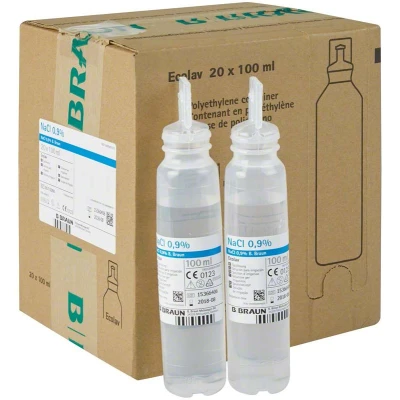 Afbeelding van NaCl 0,9% Spüllösung Flaschen 20x100ml 20 x 100 ml Ecolav