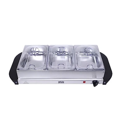 Afbeelding van Stay Hot SH 3.1, 2 in 1 buffetwarmer en warmhoudplaat, 200 watt, ideale oplossing voor buffetten, feestjes familiemaaltijden Meerkleurig