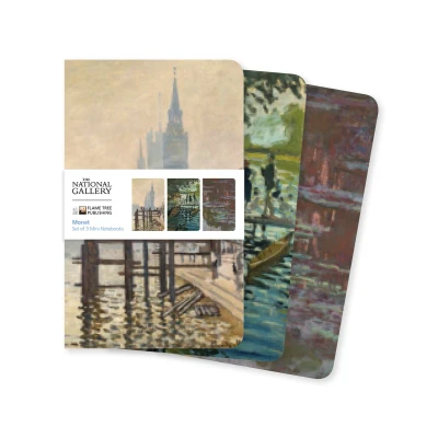 Afbeelding van National Gallery: Monet Set of 3 Mini Notebooks: Unser beliebten Notizbücher im 3er Pack mit flexiblen, künstlerisch gestalteten Einbänden jeweils unterschiedlichen Motiven des Künstlers