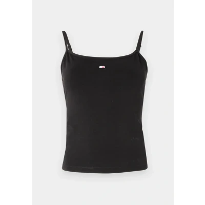 Afbeelding van Tommy Jeans Essential Strap Top, Dames, Maat: 56, Black