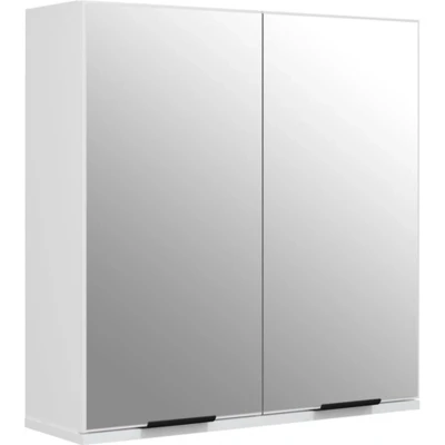Afbeelding van vidaXL Badkamerkast met spiegel 64x20x67 cm wit