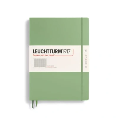 Afbeelding van LEUCHTTURM1917 370262 notitieboek Master Classic (A4+) hardcover, 235 genummerde pagina&#039;s, salie, met ruitjes