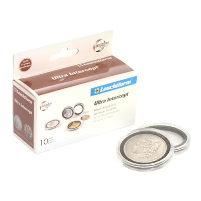 Afbeelding van Muntcapsules, Rond Inwendig Ø 38 mm. zonder griprand INTERCEPT ULTRA per 10 st.