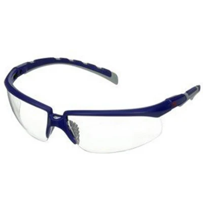 Afbeelding van 3M Veiligheidsbril EN 166 EN170 beugel blauw/grijs, glas helder polycarbonaat 1 stuk 7100208382