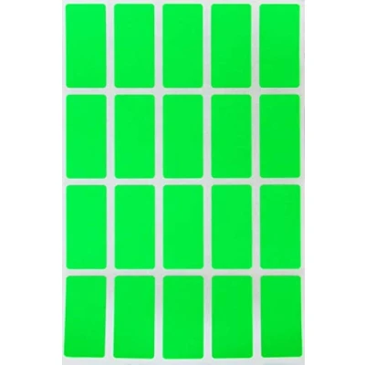 Afbeelding van Royal Green Rechthoekige map bestandslabels 4 cm x 1,9 Neon groene kleurcoderingsstickers (40 mm 19 mm) 300 stuks