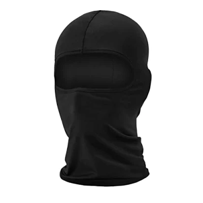 Afbeelding van WOWSTAR Bivakmuts skimasker, uv bescherming, voor dames en heren, skiën, snowboarden, motorrijden meer, Zwart, one size