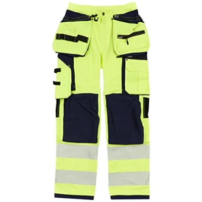 Afbeelding van Blaklader High Vis werkbroek met 4 weg stretch 1997 1642 Geel/Marineblauw C44