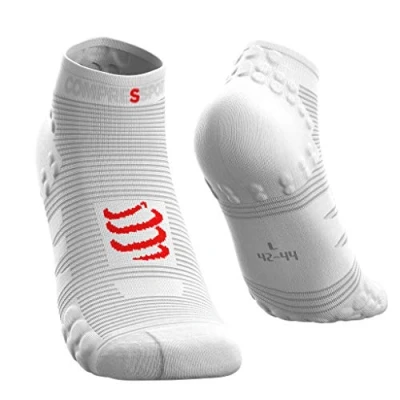 Afbeelding van COMPRESSPORT Pro Racing Socks V3.0 Low hardloopsokken, wit, 42 44 EU