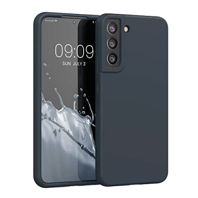 Afbeelding van kwmobile telefoonhoesje geschikt voor Samsung Galaxy S22 Plus Hoesje met siliconen coating Smartphone case in bosbesblauw