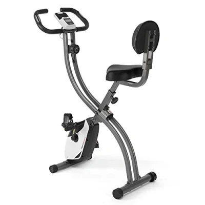 Afbeelding van Ultrasport F Bike 200B, fietstrainer, hometrainer, fitnessfiets, LCD trainingscomputer, maximaal gebruikersgewicht 110 kg, hartslagmeting, 8 weerstandsniveaus, opvouwbaar, zwart/zilver