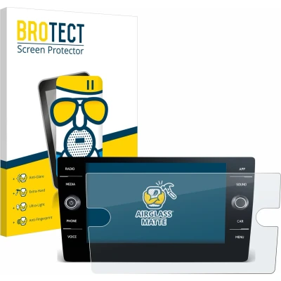 Afbeelding van BROTECT Screenprotector voor Volkswagen T Roc 2017 2019 Discover Media 8&quot; Folie Beschermfolie Beschermglas matte