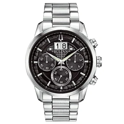 Afbeelding van Bulova Sutton herenhorloge Zilverkleurig 96B319