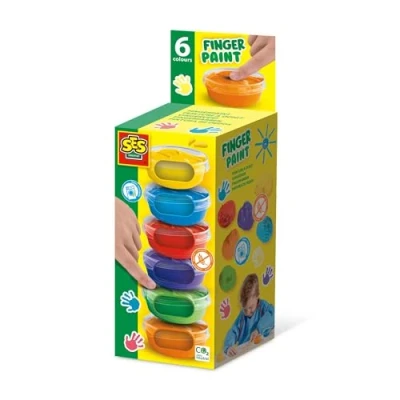 Afbeelding van SES Vingerverf 6 Kleuren, 6x45ml
