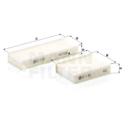Afbeelding van Mann Filter Interieurfilter CU 17 009 2