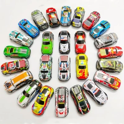 Afbeelding van MUSELK 15 stuks pull back speelgoed auto&#039;s mini auto set kleine metalen model trekwagen voor kinderen jongens en meisjes