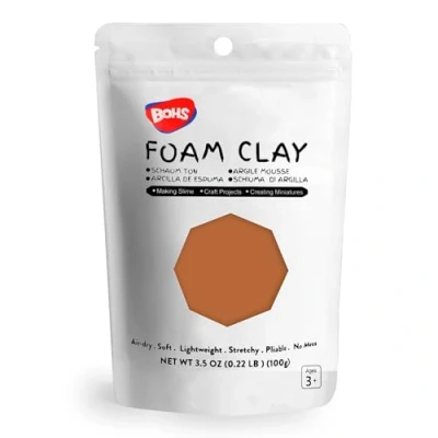 Afbeelding van BOHS Chocoladeschuimklei Squishy, zacht, luchtdroog voor schoolproject, cosplay, nep bakken, slijmbenodigdheden 100 gram