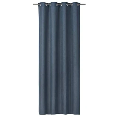Afbeelding van Elbersdrucke Lino 01 kant en klare decoratie, polyester, blauw, petrol, 255 x 140 cm