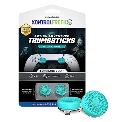 Afbeelding van KontrolFreek Action Lotus Thumbsticks Teal Clear Playstation 4 &amp; 5