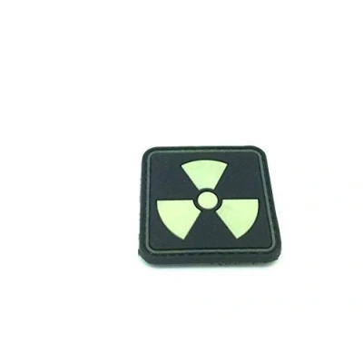 Afbeelding van Atomic Glow In The Dark Black PVC Airsoft Paintball patch