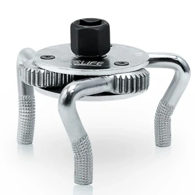 Afbeelding van CCLIFE Universele oliefiltersleutel 3 arm met 3/8&#039;&#039; x 1/2&#039;&#039; adapter oliefilter verwijderingsgereedschap Ø 40 120 mm