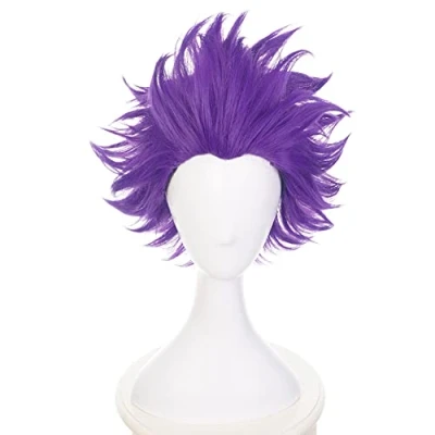 Afbeelding van HIROAKIYA Hitoshi Shinsou Wig, MHA My Hero Academia Cosplay Wig with Cap