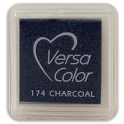 Afbeelding van versasmall VersaColor stempelkussen klein Cube 25 x mm pigment grijs antraciet