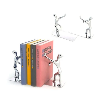 Afbeelding van Boekensteun Zilver Staal 7 X 18,4 16 Cm Balvi