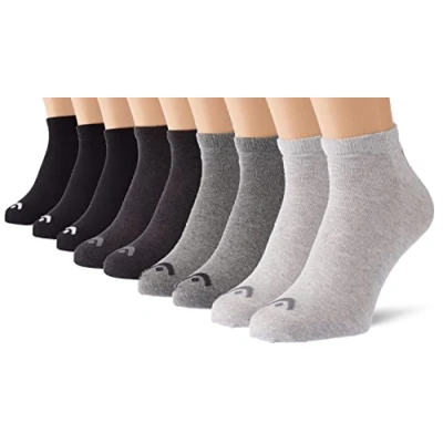 Afbeelding van Head Unisex S 9PACK Performance Sokken, Maat: 35 38, Grau schwarz