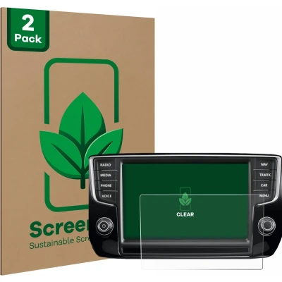 Afbeelding van ScreenLeaf Screenprotector voor Volkswagen Passat 2015 Discover Pro 8&quot; 2014 Duurzame schermbescherming Folie Beschermfolie transparant (2 Stuks)