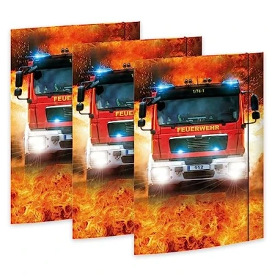Afbeelding van RNKVERLAG 45362 3 Tekenmap On Fire 310 x 440 mm, stuks, DIN A3, met elastieksluiting