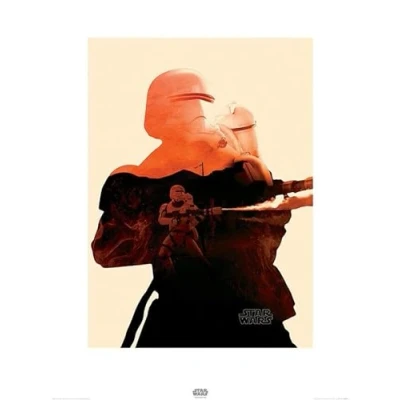 Afbeelding van Kunstdruk Star Wars Episode VII Flametrooper Tri 60x80cm