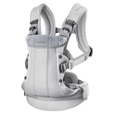 Afbeelding van BabyBjörn Draagzak Harmony 3D Mesh Zilver Buikdrager Rugdrager Ergonomisch Zachte details