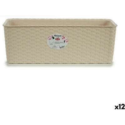 Afbeelding van Plantenbak Stefanplast Beige Plastic 17,5 x 16 48,5 cm (12 Stuks)