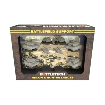 Afbeelding van BattleTech Mercenaries Forcepack Battlefield Support Recon &amp; Hunter Lances Expansion Miniature Game Catalyst Labs Ages 14+