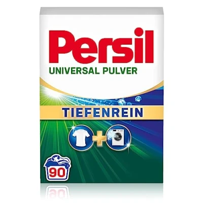 Afbeelding van Persil Universal Pulver Tiefenrein Wasmachine (90 wastafel), volledig wasbaar voor koningin wassen en hygiënische keuken de machine, effectief van 20 C tot 95