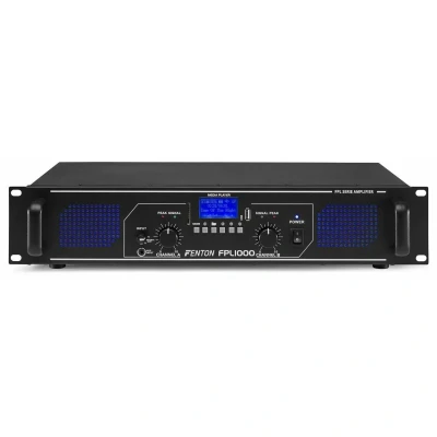 Afbeelding van Fenton FPL1000 Digitale versterker 2x 500W met Bluetooth en mp3 speler