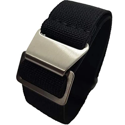 Afbeelding van Max French Marine Nationale Elastic Nylon Navy Divers Parachute Watch Straps 20mm 22mm Military Bands