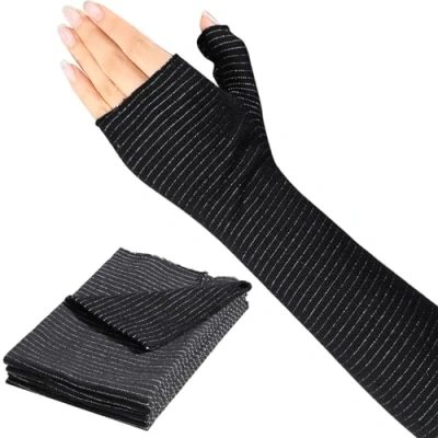 Afbeelding van Elastische slangvormige compressiebandage 10 x 33,9 cm slangverband 4 stuks slangbandage compressieverband slang verband arm steunbandage