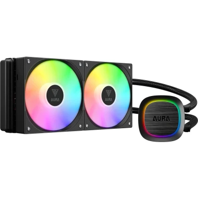 Afbeelding van GAMDIAS RGB CPU 240mm Fans Liquid CoolerIntel en AMD Processor Waterkoeler met ARGB LED Verlichting (Addressable)Aura GL 240 V2 (Socket: 1200, 1700AM5, AM4)