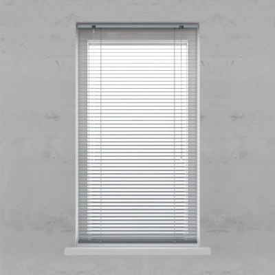 Afbeelding van Aluminium jaloezie 25 mm Smart Silver Metallic 100x250cm (Grijs)