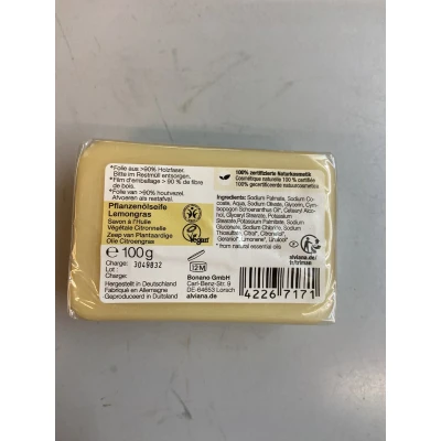 Afbeelding van Alviana Handzeep Citroengras 100GR
