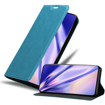 Afbeelding van Cadorabo Hoesje geschikt voor Samsung Galaxy S20 PLUS in BENZINE TURKOOIS Beschermhoes Case magnetische sluiting Cover