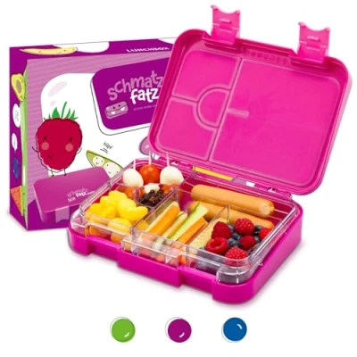 Afbeelding van Schmatzfatz junior kinder lunchbox, broodtrommel met variabele vakken (lila)