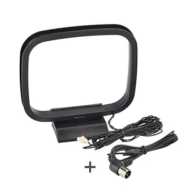 Afbeelding van Bingfu AM Antenna 75 Ohm FM 3 Pin Radio Loop for Sony HiFi Series Sharp Sound Stereo System Indoor Digital HD Bluetooth AV Receiver Audio Vedio Home Theater